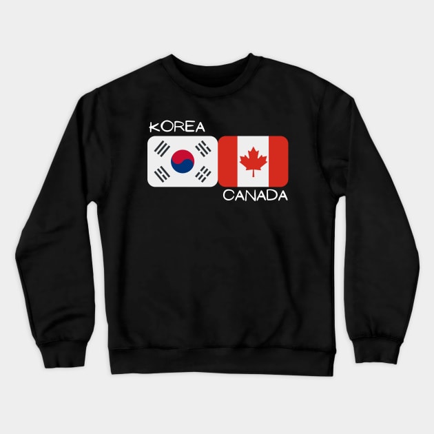 Korean Canadian - Korea, Canada Crewneck Sweatshirt by The Korean Rage